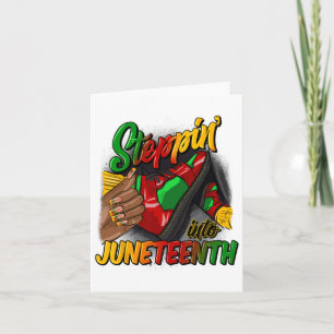 Cartão Entrando no Juneteenth Lembrando Meus Ancestrais