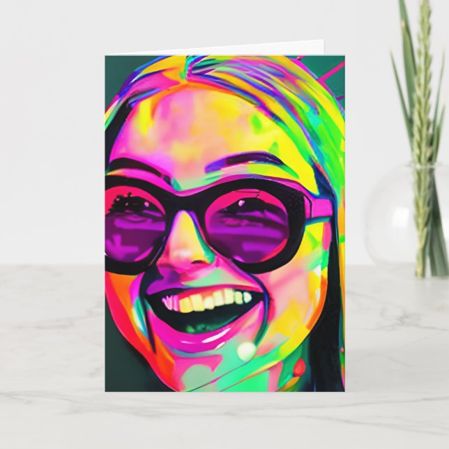 Cartão Entrando nos Giggles | Amizade (Frente)