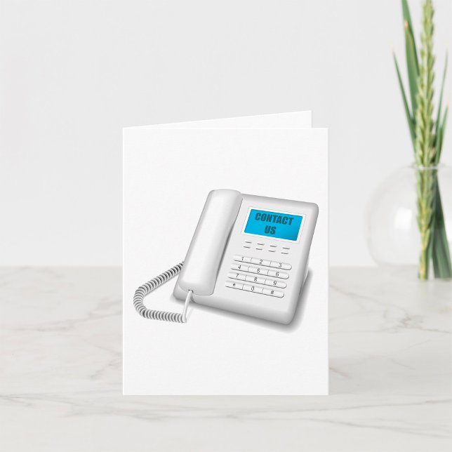 Cartão Entre em contato conosco por telefone (Criador carregado)