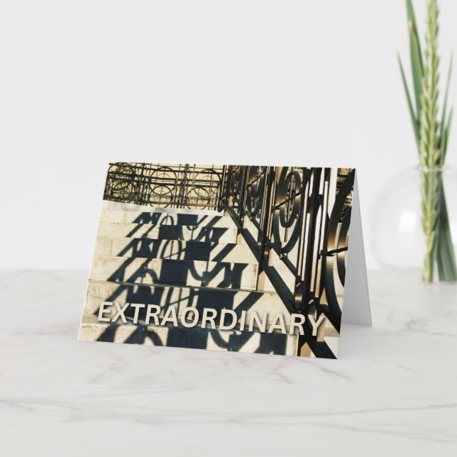 Cartão Entre nos anéis - Placa extraordinária (Frente)