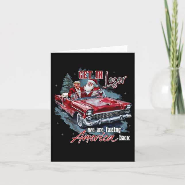 Cartão Entre, Perdedor, Vamos Recuperar a América Humorís (Frente)