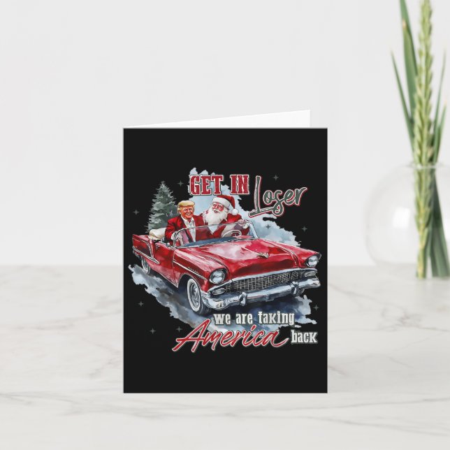 Cartão Entre, Perdedor, Vamos Recuperar a América Trump S (Frente)