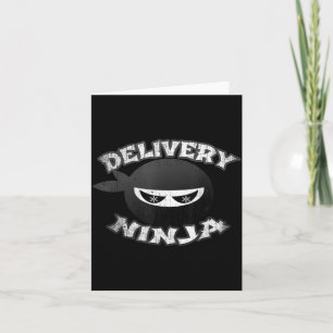 Cartão Entregador de comida NINJA Pizza Carteiro Motorist