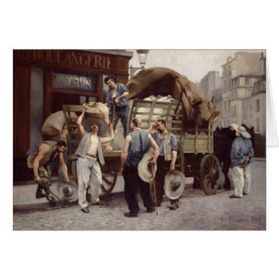 Cartão Entregando a farinha, 1885