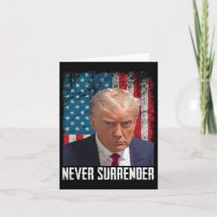 Cartão Entregue Trump Mug Shot 2024 Presidente americano