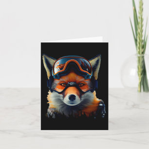 Cartão Entusiasta de Esportes Fox Snow Adventure Winter