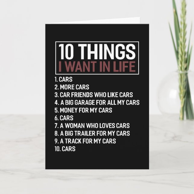 Cartão Entusiasta Mecânica Do Carro Do Movimento-Muscular (Frente)