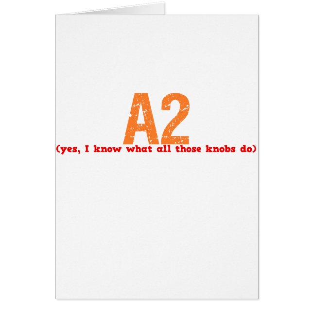 Cartão Enumeração das funções A2 (Frente)