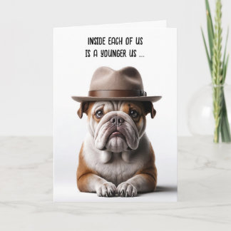 Cartão Envelhecer Cachorro De Humor De Aniversário Com Fe