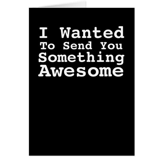 Cartão Enviando Algo Incrível Para Você (Frente)