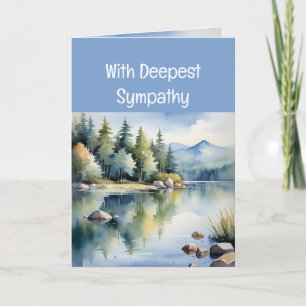 Cartão Enviando Amor e Orações Simpatia Tempo de Perda