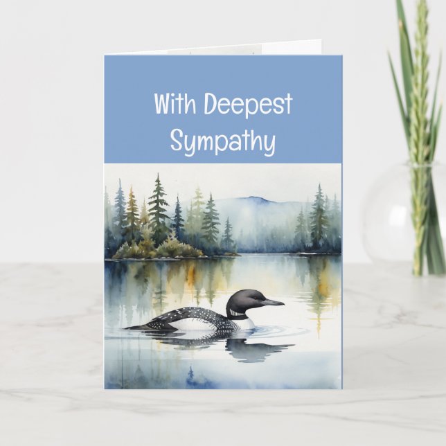 Cartão Enviando Amor e Orações Simpatia Tempo de Perda (Frente)