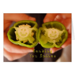 Cartão Enviando lhe sorrisos