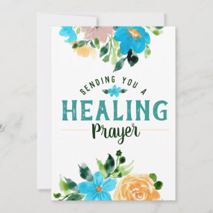 Cartão Enviando-lhe uma oração de cura