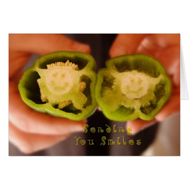 Cartão Enviando Seus Sorrisos (Frente horizontal)