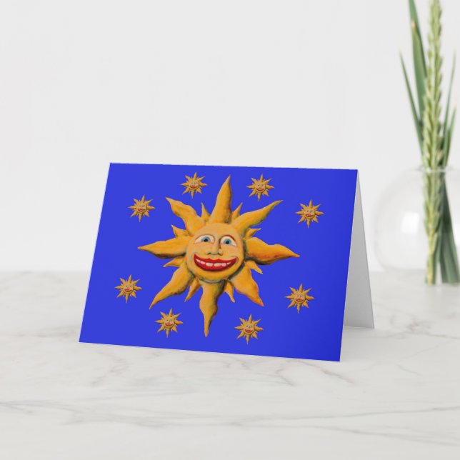 Cartão Enviando um Pouco de Luz Solar (Frente)