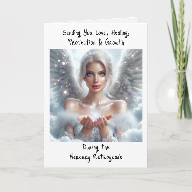 Cartão Enviando Você Amor Durante O Retrocesso Mercúrio (Frente)