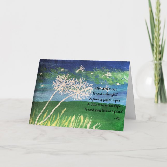 Cartão Enviar um Pensamento (Frente)