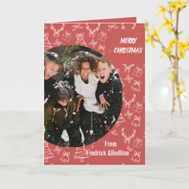 Cartão Enviar uma mensagem de feriado alegre com este Whi