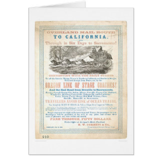 Cartão Envie por terra a rota a CA 1866 (1257A) - não