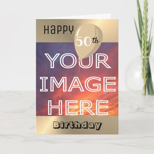 Cartão Envio de Foto Personalizada Aniversário (Frente)