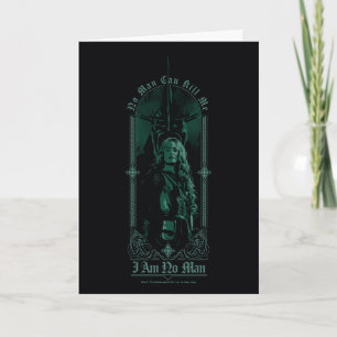 Cartão Éowyn Vs SAURON™ "Eu não sou homem" Rohan Gráfico
