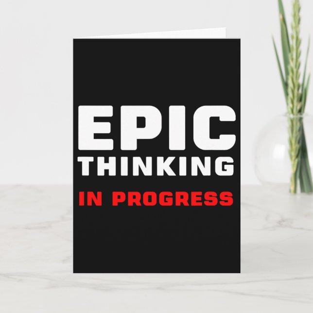 Cartão Epic Thinking In Progress Big Ideas Introvert Game (Frente)
