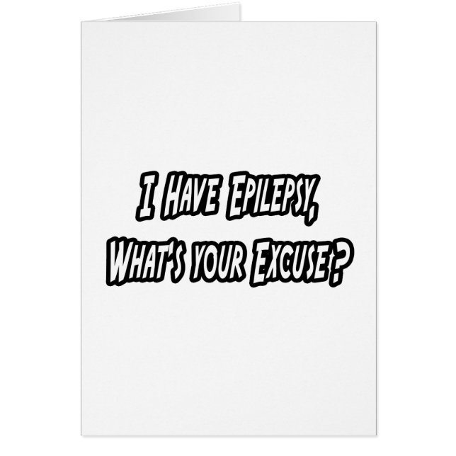 Cartão Epilepsia... com licença? (Frente)