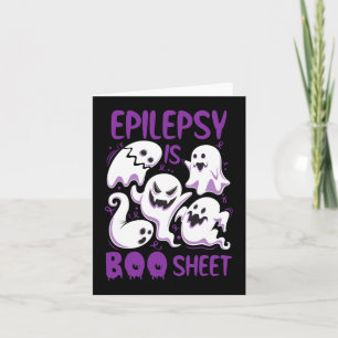 Cartão Epilepsia é Dia de as Bruxas engraçado de Boo Shee