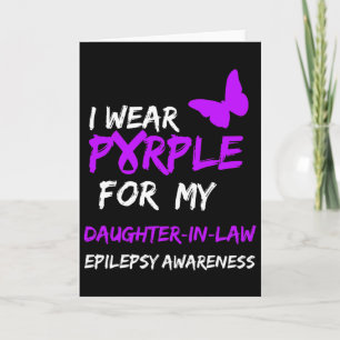 Cartão Epilepsia Eu Uso Roxo Para Minha Nora Ribb
