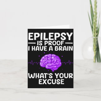 Cartão Epilepsia Para Homens Mulheres Crianças Epiléptico
