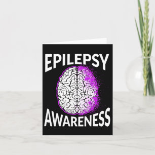 Cartão Epilepsia Sensibilização Cérebro Guerreiro Epilépt