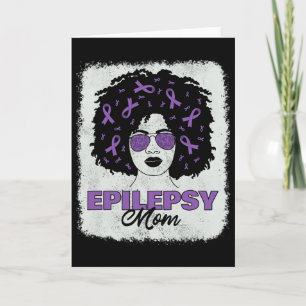Cartão Epilepsia Sensibilização Mãe Mulheres Afro-America