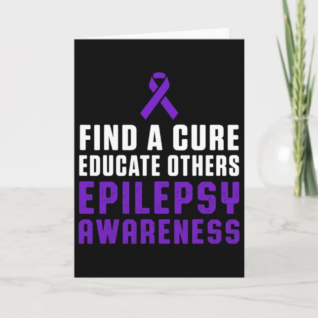 Cartão Epilepsy Awareness Fun Healthy Epileptic Warrior S (Frente)