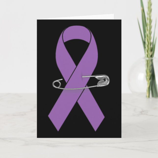 Cartão Epilepsy Awareness Walk Supporter Ribbon  (Frente)