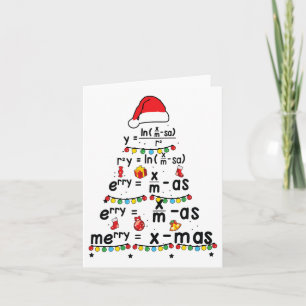 Cartão Equação Matemática Feliz Natal Engraçado Professor