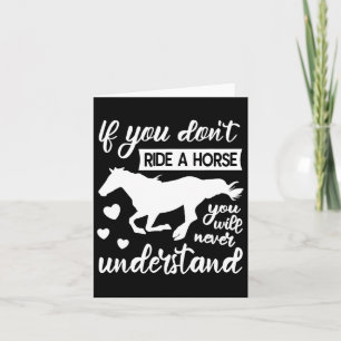 Cartão Equestri de Equitação de Horsemântica de Cota Horm