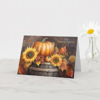 Equinócio de outono com Pumpkin de Folhagem Bonito