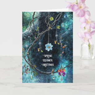 Cartão Equinócio Vernal da Primavera Ostara Flor Bonita