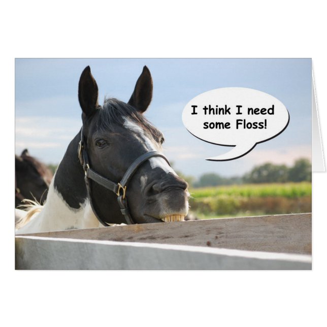 Cartão Equinos e florins (Frente Horizontal)