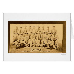 Cartão Equipe 1913 dos Pittsburgh Pirates