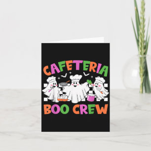 Cartão Equipe Boo da Cafeteria Retro Funcionário da Cafet