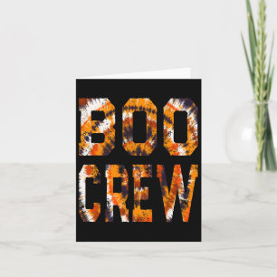 Cartão Equipe Boo Laranja Tie Dye - Correspondência Hallo