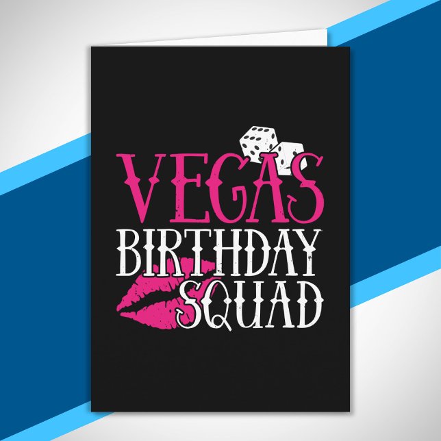 Cartão Equipe de Aniversário de Las Vegas Vegas Squad (Criador carregado)