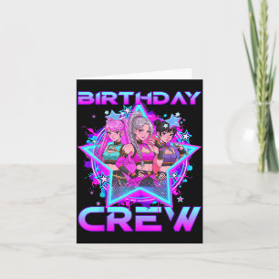 Cartão Equipe de Aniversário K Pop Crianças Garotas K-pop