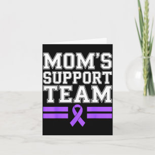 Cartão Equipe de apoio da mamãe família lupus conscientiz