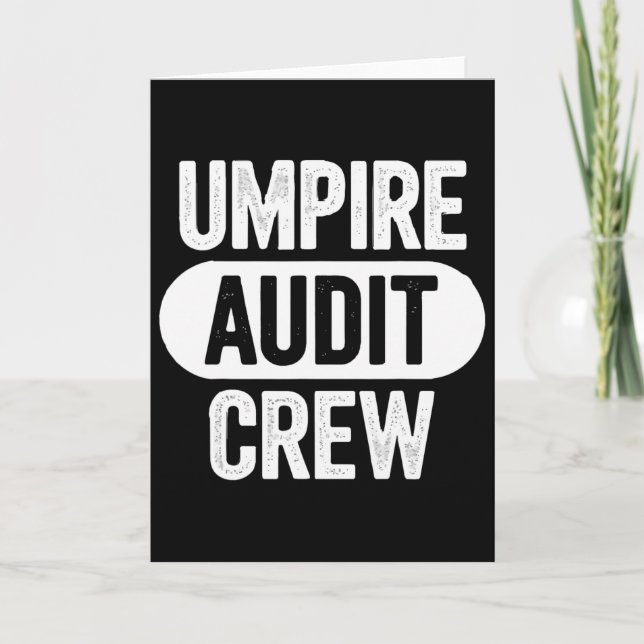 Cartão Equipe de Auditoria de Árbitros  (Frente)