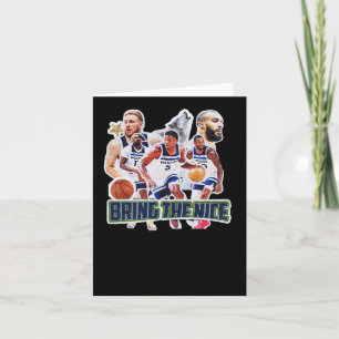 Cartão Equipe de basquetebol Minnesota Squad Design 1