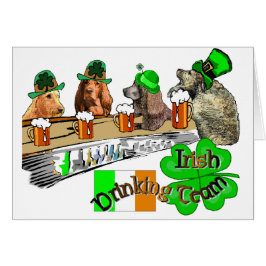 Cartão Equipe de Bebendo irlandesa