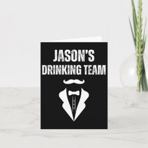 Cartão Equipe de Bebendos de Mens Jason - Bachelo do Engr